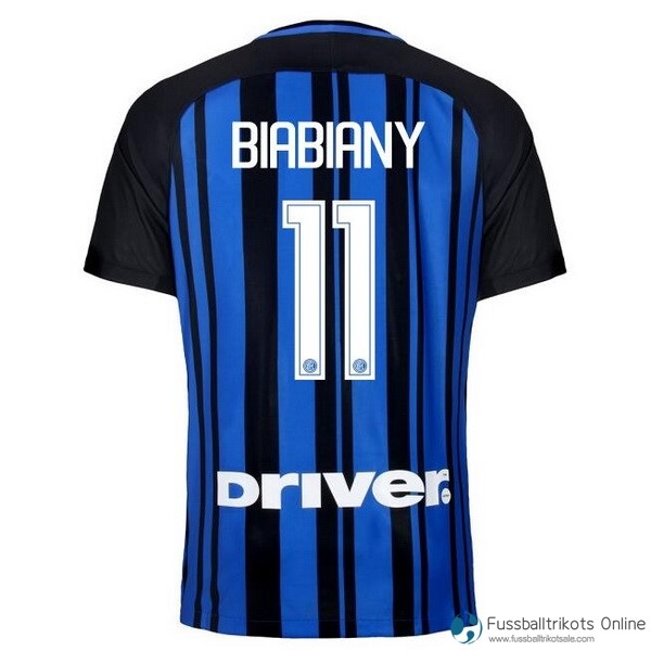 Inter Milan Trikot Heim Biabiany 2017-18 Fussballtrikots Günstig